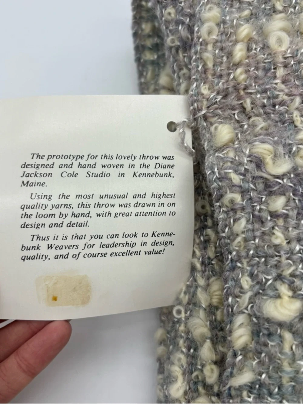 NWT Kennebunk Weavers Throw Blanket